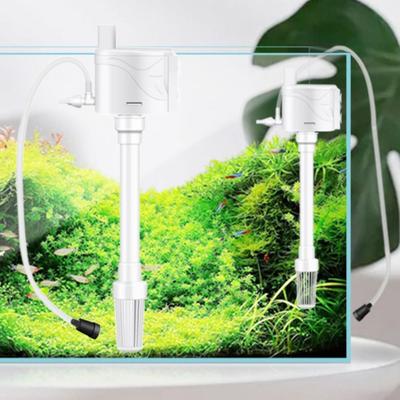 Silent Aquarium Submersible Filter Suction Cup Wall-mounted Oxygenation Pump Plastic Water Circulation Built-in Water Pump