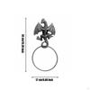Cast Metal Dragon Figure Towel Loop Decorative Gothic Design Holder Washroom Hardware for