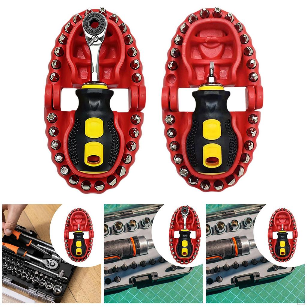 Screwdriver Bit Set Holder Low Profile Handy Tools Mini for Men Diyers