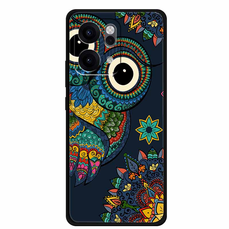 For Oppo Reno14 Pro 5G Case Animals Soft Silicone TPU Phone Cases Back Cover for Oppo Reno 14 Lion Shockproof Cool Wolf Capa