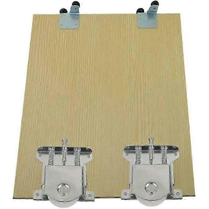 Schranktürgleiter 2-teiliges Set, Räder, Räder, Rollen, Führungsschienen mit stoßdämpfenden Pads, Tragfähigkeit 20 kg