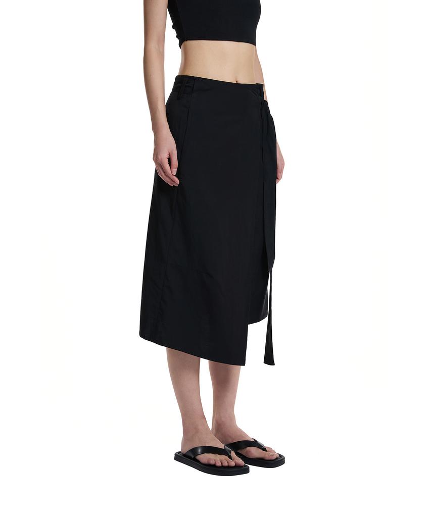 Trunk Project Belted Wrap Skirt_Black