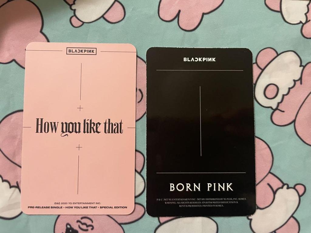 [USED] BLACKPINK trading cards