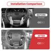 Matte Black Steering Wheel Button Decor Cover Trim Bezels ABS For 4runner 2010+