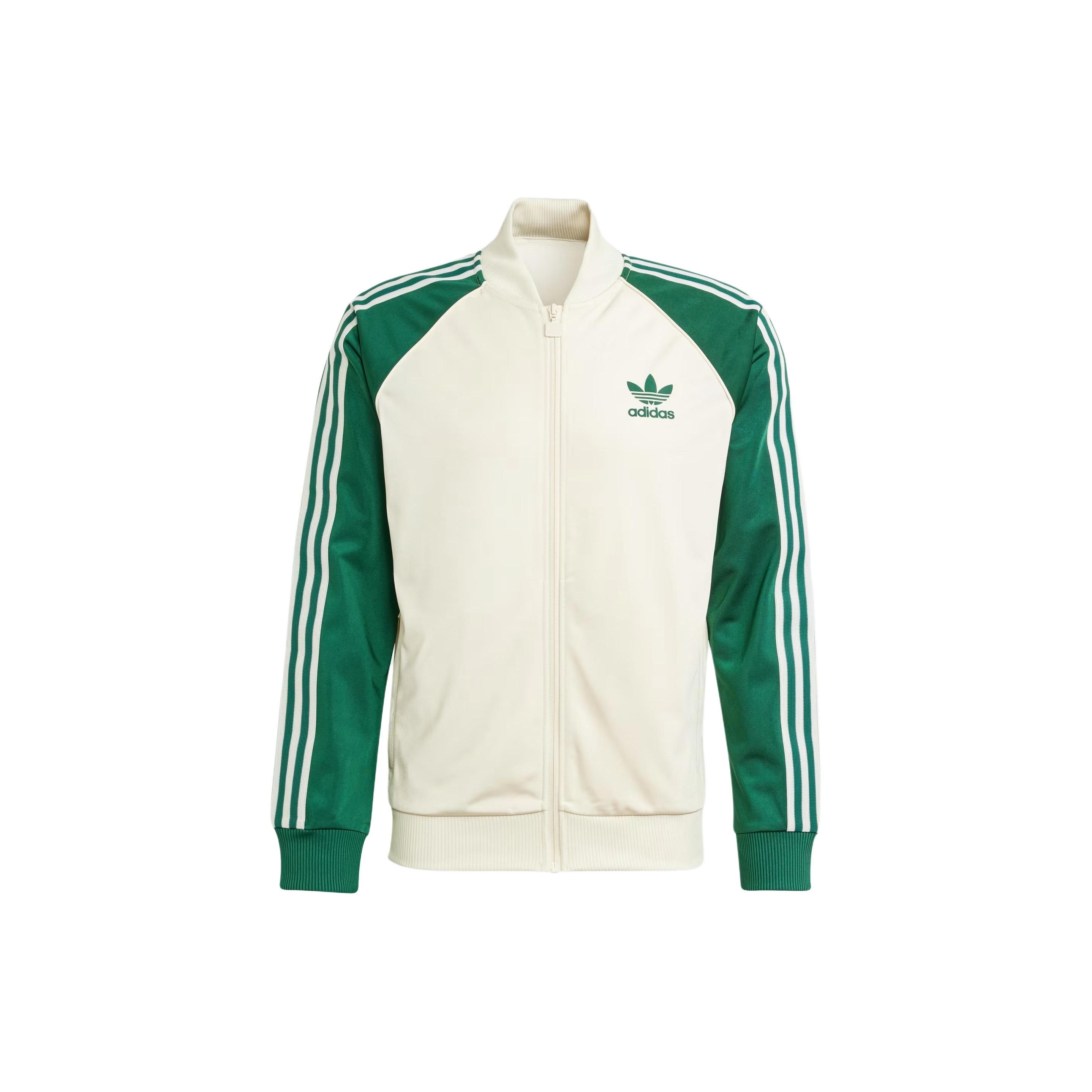 

adidas Originals SST Track Top Wonder White/Collegiate Green IS1403 XS