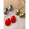 European and American Style Irregular Exaggerated Oval Large Earrings, Trendy and Fashionable Light Luxury Earrings, Holiday Gift