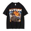 Autism Funny Hyrax Meme Tee Shirt Men's Clothing Hip Hop Fashion Vintage T-shirt Unisex High Quality Cotton Short Sleeve T Shirt