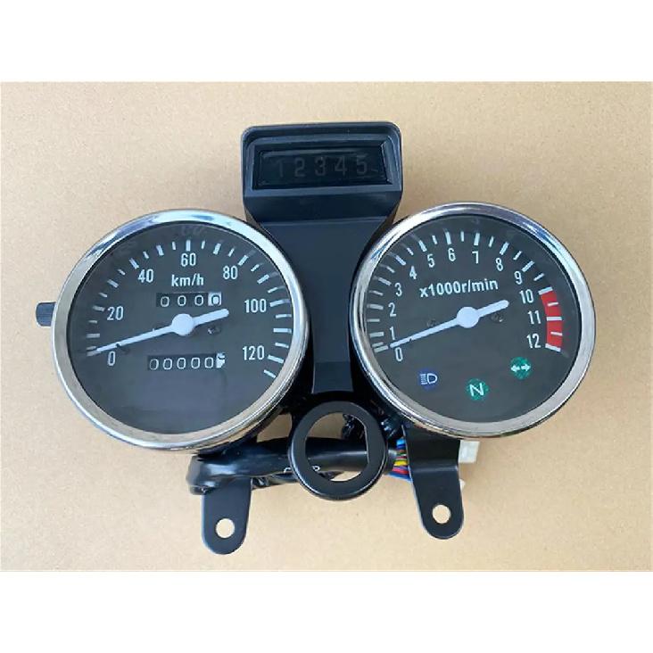 Motorcycle Speedometer Dual Gauge Speedometer Display  Odometer Assembly For Suzuki GN125 GN 125 125cc