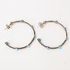 STEPHEN DWECK Sterling turquoise hoops earring Silver / BlueUsed