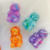 Flow Pattern Little Bear Squeeze Stress-Relief Sticky Love Soft Maltose Egg Venting Ball Slow Rebound Toy Holiday Gift