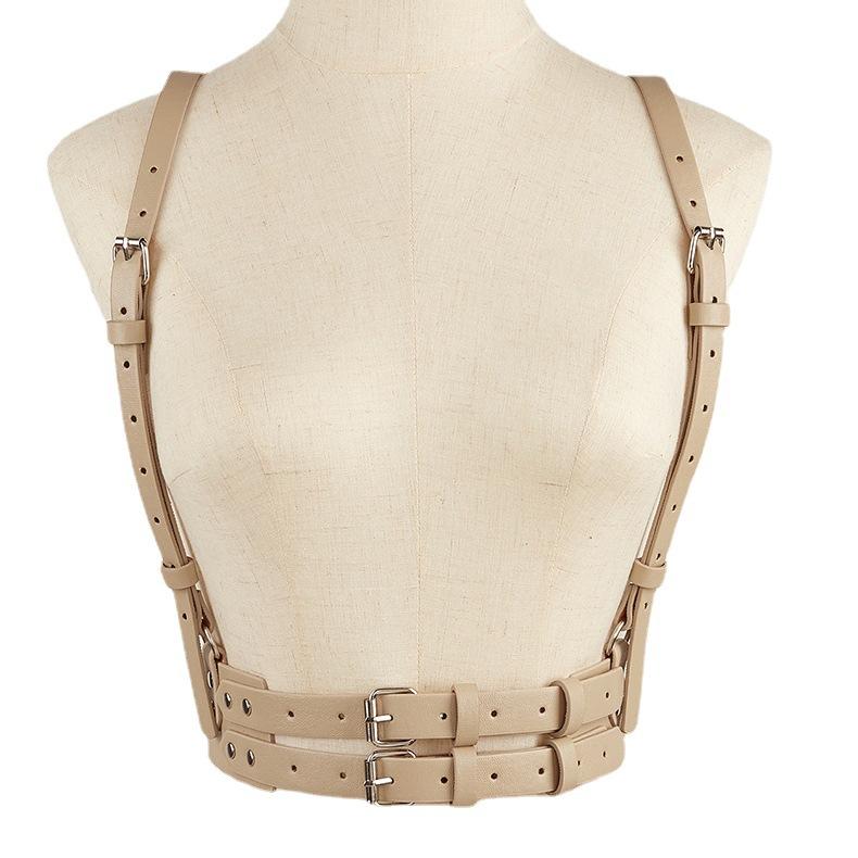 Functional Punk Style Strap Belt Women'S Street With Dress Jk Shirt Suspender Belt Seal Decorative Tide