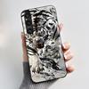 Case For Sony Xperia 1 V 2023 Candy Colored Shockproof Cover For Sony Xperia 1 VI (PDX245) Simple Flower Pattern Black Case