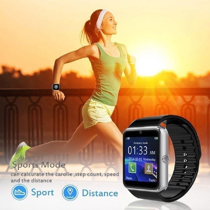 Reloj Inteligente GT08 Pantalla Táctil Completa Bluetooth SIM Tarjetas SD  Recordatorio de Información de Llamadas Conéctate Deportes Fotografía Solo 