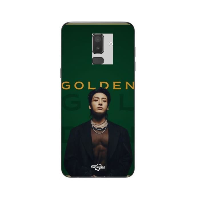 Hülle - BTS - Galaxy J8 2018 - Flexibel - Schwarz - Goldener Jungkook