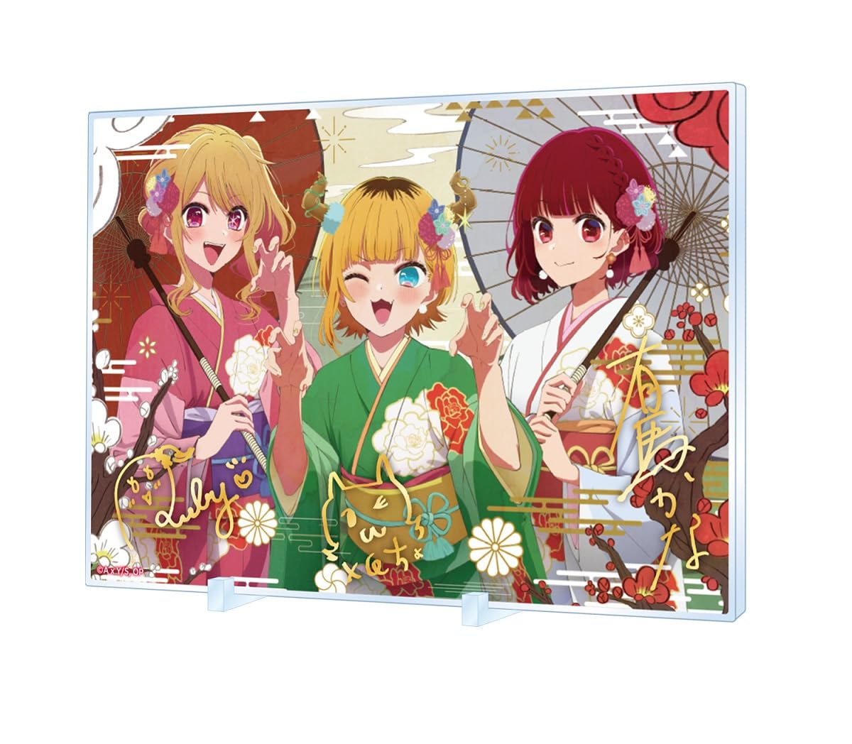 

[Oshi no Ko] Foil-stamped signed acrylic panel New Year 2024 ver.