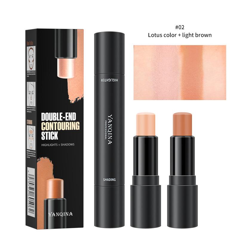 

Двусторонний карандаш-хайлайтер Stereo Shadow Concealer V Face Brightening Natural Highlighting Finishing Pen 03