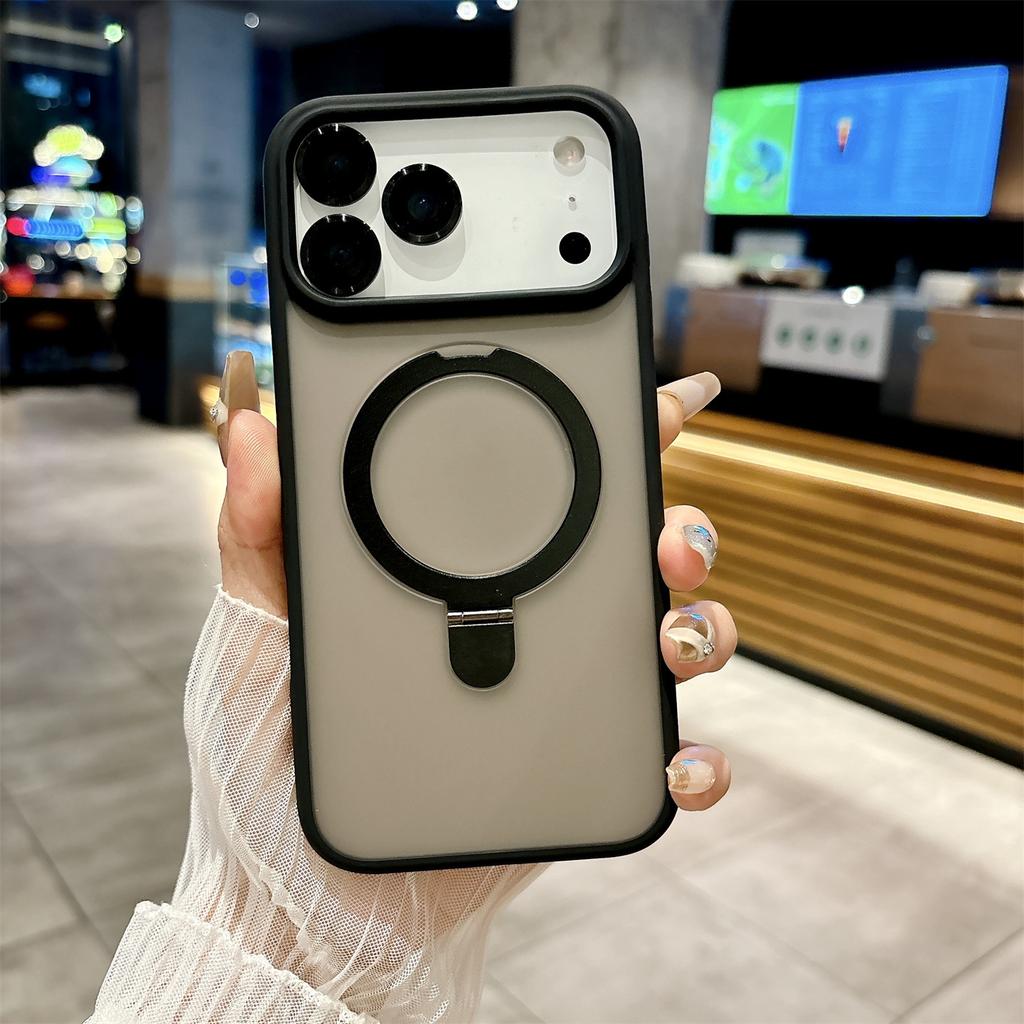 Applicable To IPhone 17 Magnetic Metal Bracket Mobile Phone Case Apple 16 Cooling Lens Film Protection Case