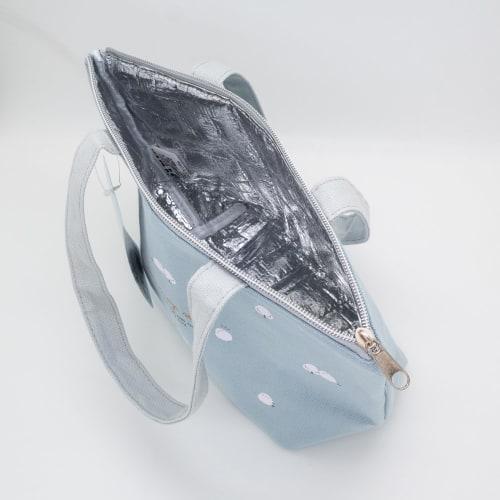 OSK Insulated Lunch Bag, Shimaenaga SEN, Aluminum Film Interior, Zipper Included, TB-14