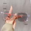 Luxury Diamond Cut Photochromic Glasses Men Women Trendy New Color Changing Eyeglasses Fashion Handmade Myopia Glasses for Lady
