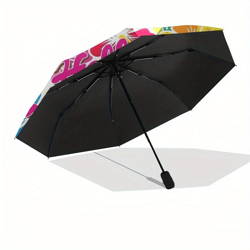 1pc Hello Kitty Floral Design Umbrella with Plastic Handle,Suitable for All Seasons Home Travel Outdoor UmbrellaSanlio557