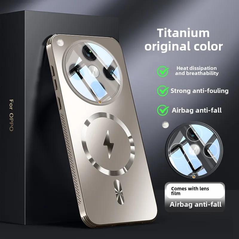Magnetic Car Phone Case for Oppo Find X8, Full Lens Protection, Hollow Heat Dissipation, New