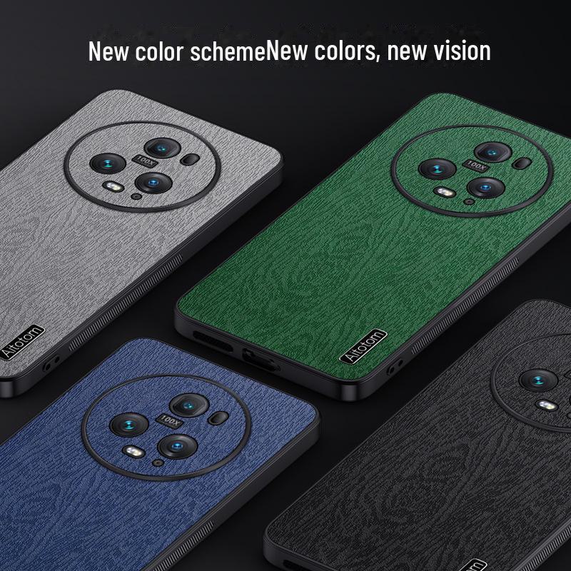 Full Package Bark Pattern Protective Cover for Honor Magic5pro, Magic4, and Magic3 Soft Shell Mobile Cases