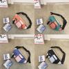 Sac de poitrine unisexe étanche élégant Couleur tendance Bloc de couleur Bandoulière Pour le cyclisme et le voyage