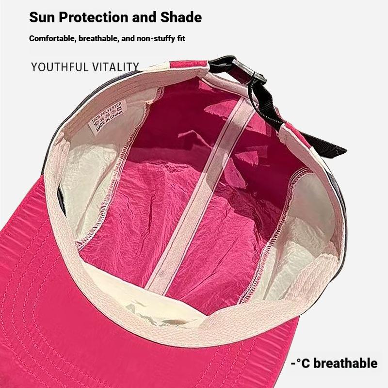 Unisex 5 Panel Cap Short Brim Baseball Cap Color Block Mountain Hat Outdoor Hiking Breathable Streetwear Casquette Men Women