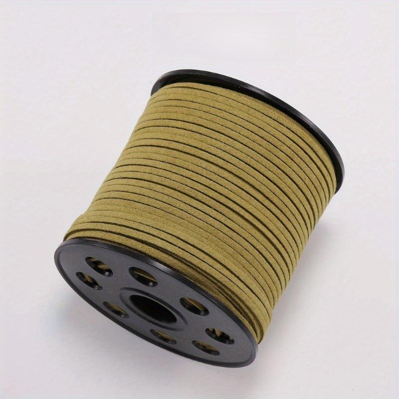

1Roll 10m Rope Flat Faux Suede Braided Cord Velvet Leather Handmade String for DIY Jewelry Making Needlework Supplies армия зеленый