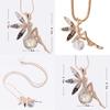 Angel Wing Necklace Floral Design Elegant Alloy Pendant Jewelry Gift For Women Special Occasion