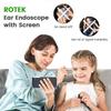 4.5-inch Ultra HD Otoscope with Screen, 3.9mm Illuminating Ear Cleaning Endoscope