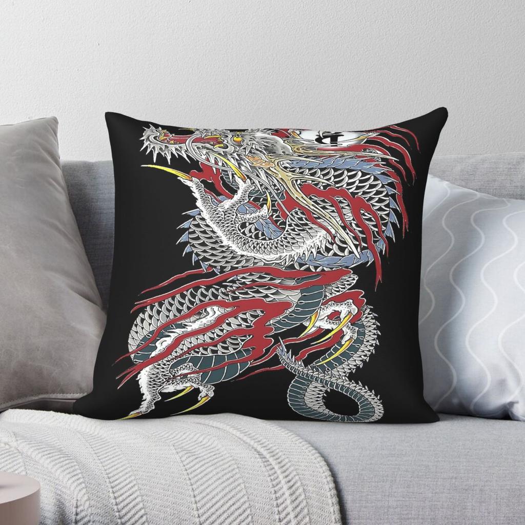 Yakuza Kiryu Dragon Of Dojima Square Pillowcase Polyester Linen Velvet Creative Zip Decorative Bed Cushion Cover