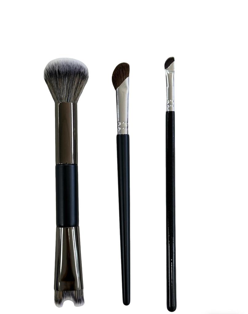 Double-Ended U-Shaped Nose Shadow & Highlighter Brush – Portable Makeup Tool for Foundation & Concealer