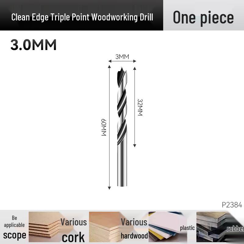 

OLOMM Woodworking Three-Point Drill Bit