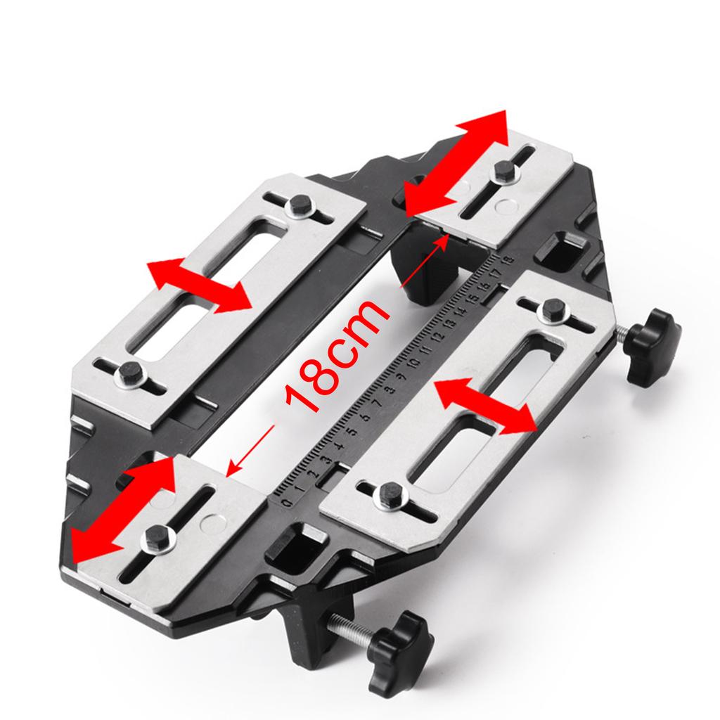 Door Hinge Jig Lock Guide Plate Slotting Hinge Hole Drilling Guide Slot Tool