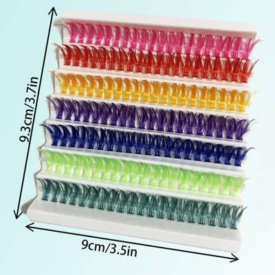 40P Farebné norkové mihalnice 1 krabica/140 zväzkov Prírodné predlžovanie mihalníc 3D Rusko Individuálne zväzky mihalníc Kozmetické nástroje Mihalnice