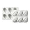 Chocolate Treat Tray with 6 Nut Shell Cavities, Flexible Baking Form for Table Service, Dessert Display, Daily Use, and Creative Serving Presentation