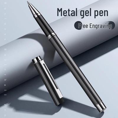 Aukščiausios klasės parašo gelinis rašiklis verslui: Elegantiškas metalinis rašiklis su individualiu logotipu ir užrašu vyrams ir moterims