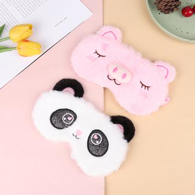 יחידה אחת קטיפה חמודה מסכת עיניים חתול אפור מסכת שינה כיסוי הצללה לעיניים כיסוי עיניים רטייה מתאים לנסיעות בית מתנה