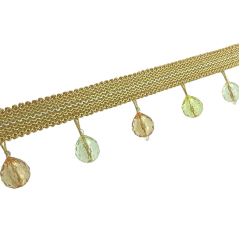 6/12 Meter Curtain Sofa Lace Tassel Fringe Lace Trim DIY Beads Curtain Drapery Trim Fringe Sewing Decor Upholstery Accessories