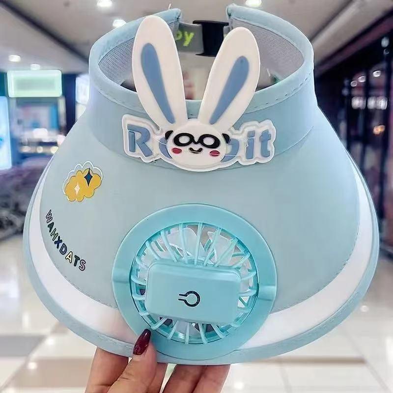Kids' Rabbit Ear UV Protection Sun Hat - Spring/Summer Visor for Boys & Girls