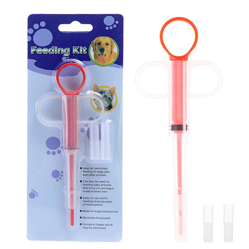 

Pet Medicine Feeder Syringe Cat Pill Shooter Pill Dispenser Dog Tablet Syringe Soft Tip Pill Gun Pill Pusher Pet Medicine Feeder