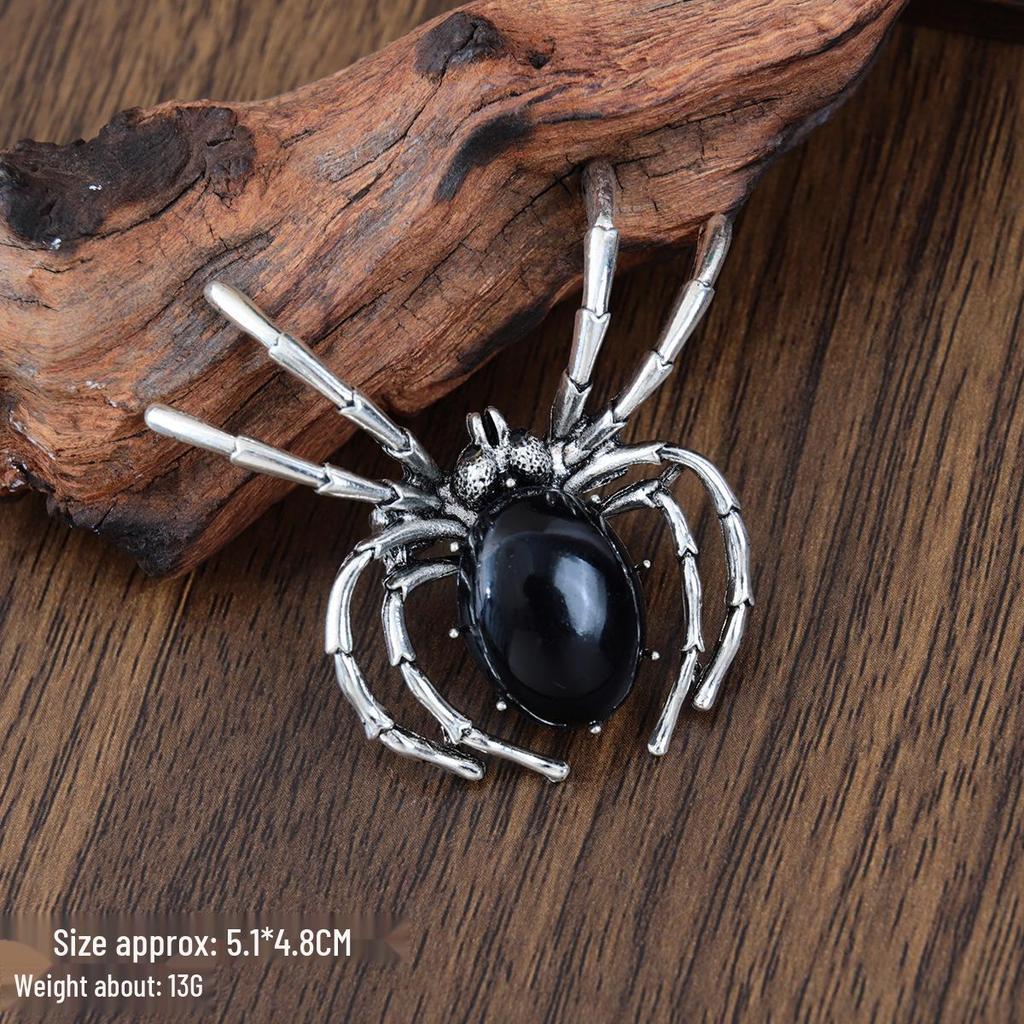 Halloween Retro Zodiac Snake Brooch - Enamel Pin Suit Accessory