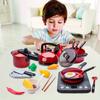 Simulation Kitchen Tableware Induction Cooker Toys Interactive Boy and Girl Birthday Gift, Cooking Set for Children Play House