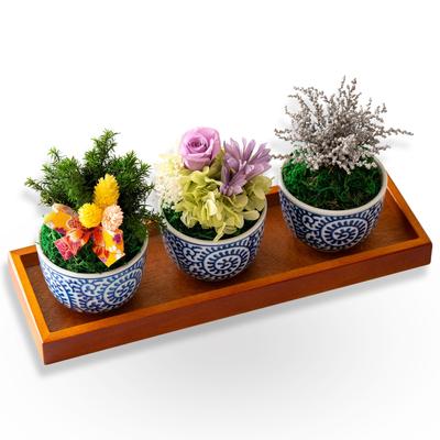 Utihana Preserved Flowers, Indoor Decorative Greenery, Birthday, Retirement, Celebration Gift (Bonbon Pale Purple Roses)