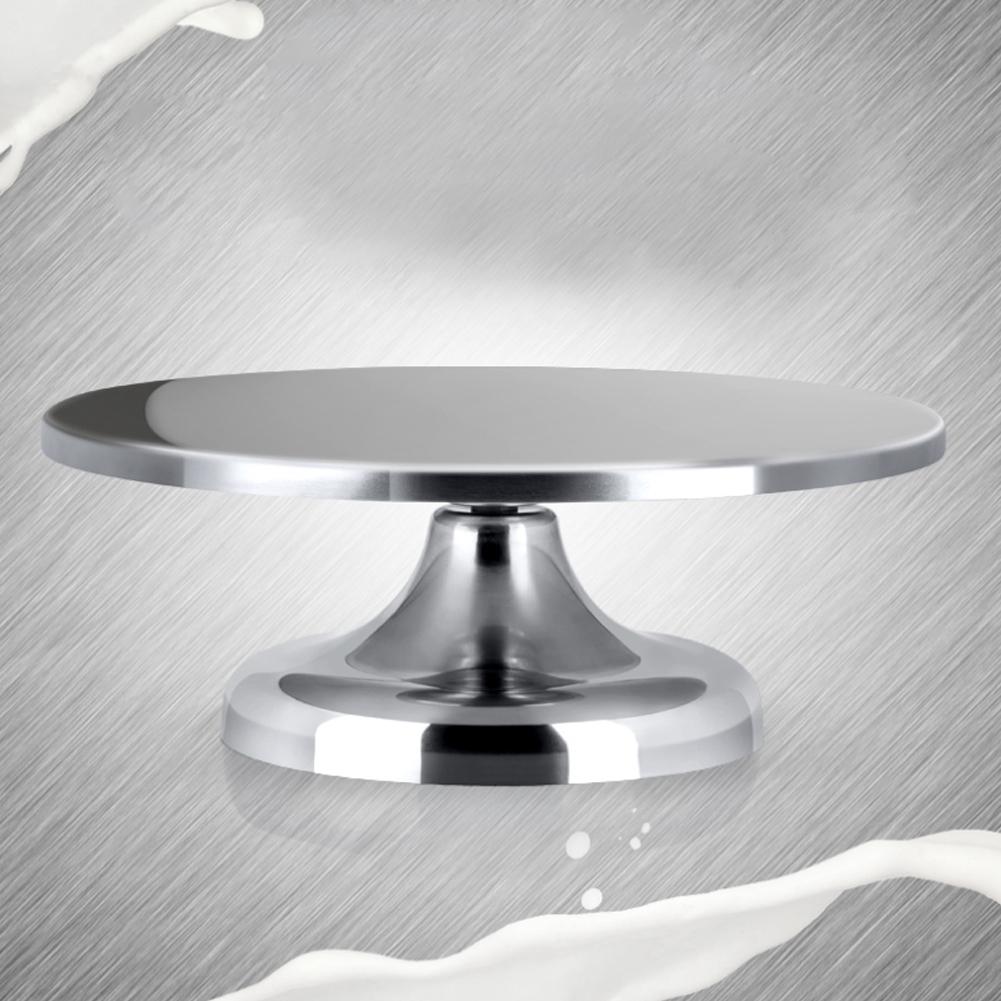 30cm Household Stainless Steel Cake Stand Turntable Rotating Base Cake Decorating Table DIY Kitchen