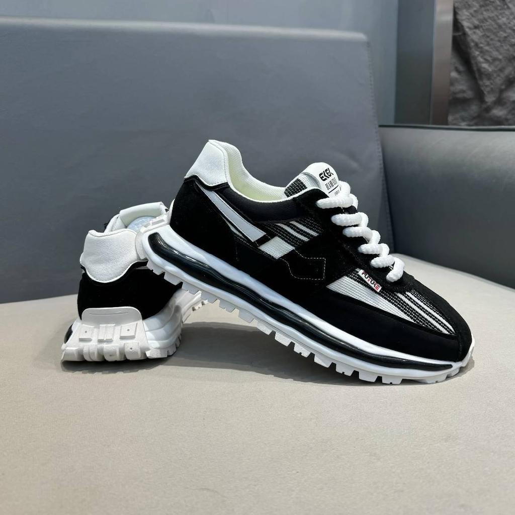 2025 Spring Men's Dad Sneakers - Breathable Colorblock Platform Shoes with Elevated Design, Versatile Chunky Casual Sneakers for Urban Streetwear