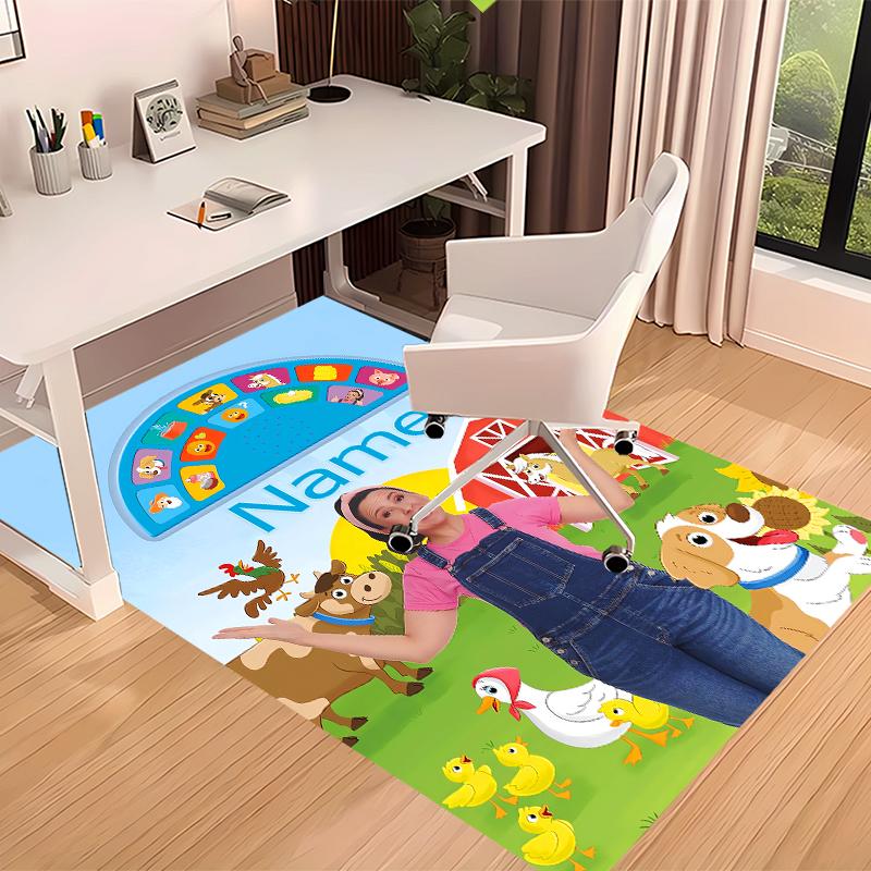 Custom personalization Ms. Rachel Print Area Rug - Soft, Washable Non-Slip Indoor Mat,Living Room,Home&Office Decorative Rug