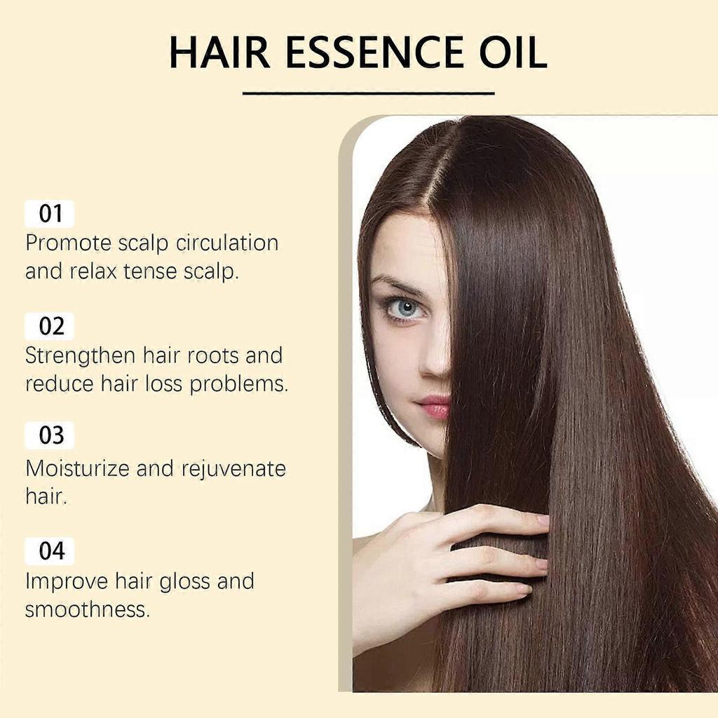 Nourishing and smooth hair care essential oil improves frizz and enhances gloss