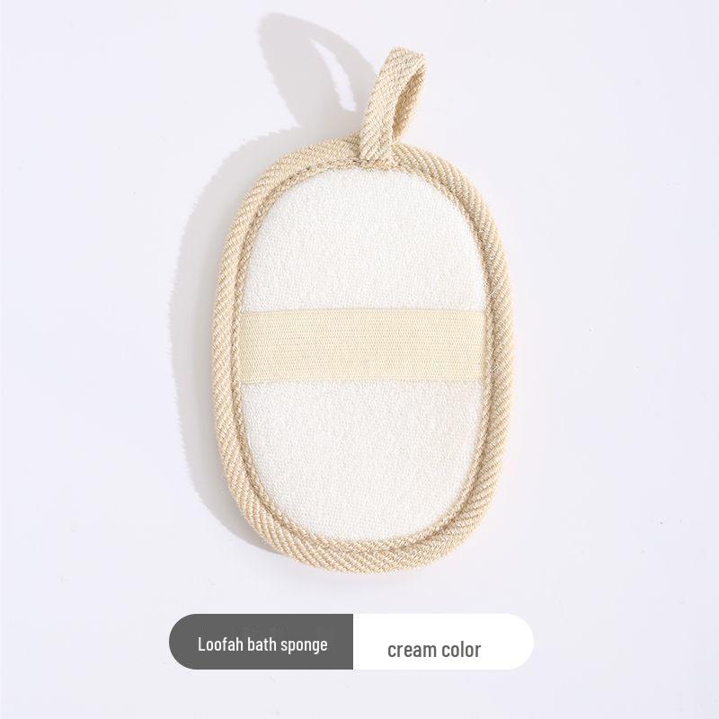 

Натуральная люфа отшелушивающая мочалка для тела - Смесь хлопка и льна 11x15cm Large Upgrade Loofah Sheet бежевый